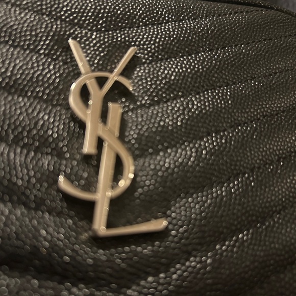 YSL Lou Mini Matelasse Leather Camera Bag Black & Silver Hardware - Picture 11 of 15